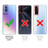 Vivo Y72 5G Klapphülle in Schwarz mit Kartenfächern und Schutz