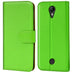 Wiko Tommy Klapphülle in Grün mit Kartenfächern und Schutz