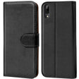 Wiko View 3 LIte Klapphülle in Schwarz mit Kartenfächern und Schutz