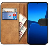 Xiaomi 13 Klapphülle in Schwarz mit Kartenfächern und Schutz