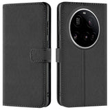 Xiaomi 15 Ultra Klapphülle in Schwarz mit Kartenfächern und Schutz