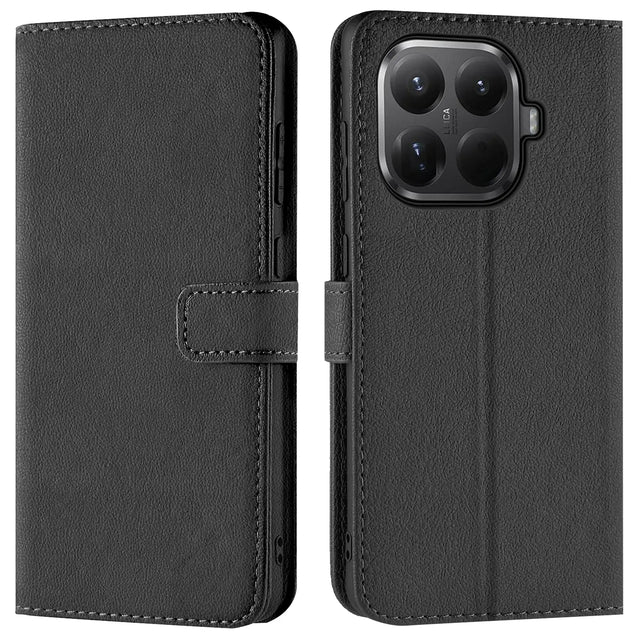 Xiaomi 15T Pro Klapphülle in Schwarz mit Kartenfächern und Schutz