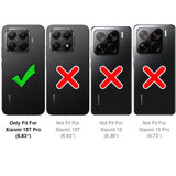 Xiaomi 15T Pro Klapphülle in Schwarz mit Kartenfächern und Schutz