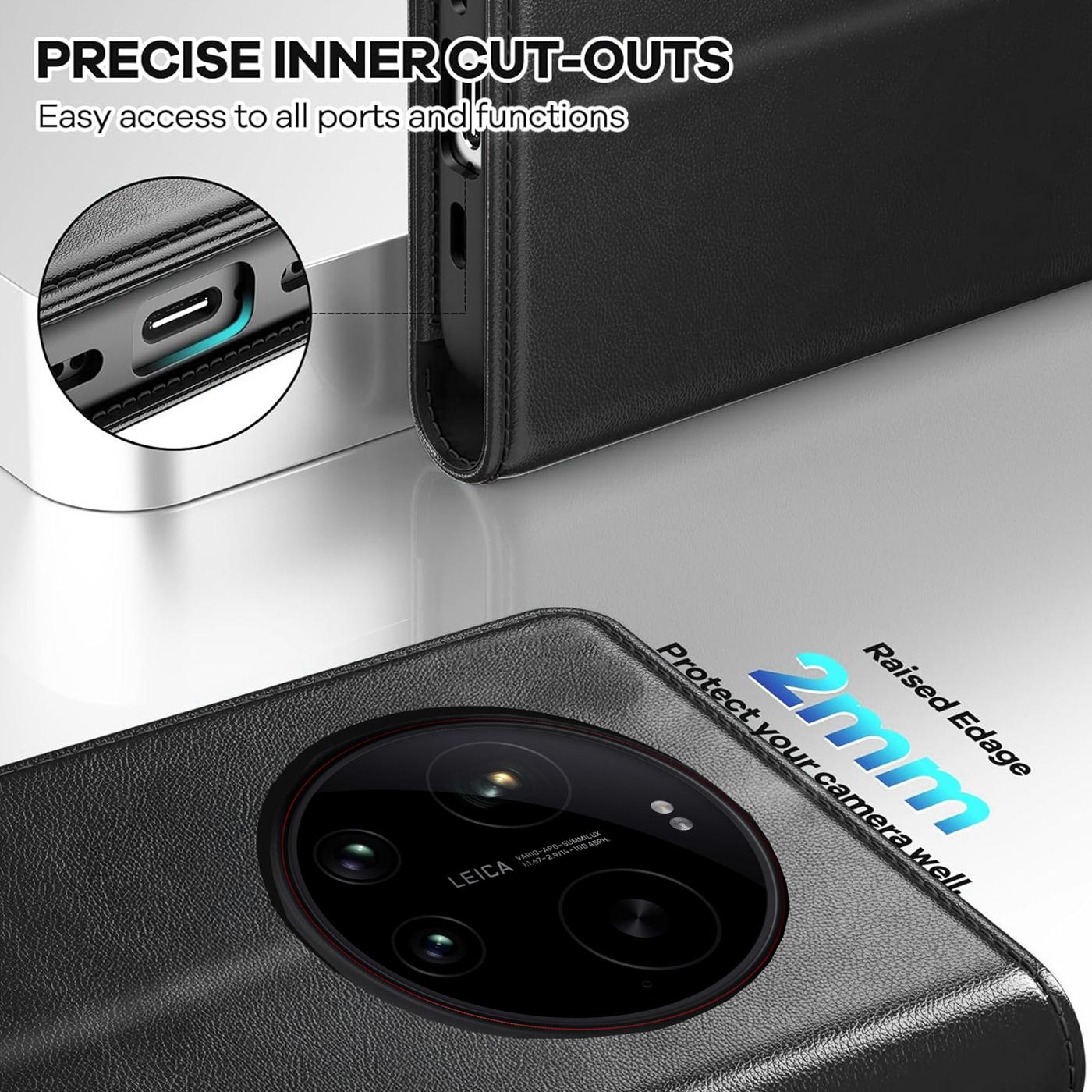 Xiaomi 17 Ultra - Klapphülle mit Kartenfächern