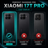 Xiaomi 17T Pro - Klapphülle mit Kartenfächern Schwarz