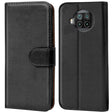 Xiaomi Mi 10T Lite Klapphülle in Schwarz mit Kartenfächern und Schutz