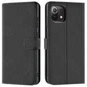 Xiaomi Mi 11 Lite 4G/5G Klapphülle in Schwarz mit Kartenfächern und Schutz