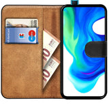 Xiaomi Poco F2 Pro Klapphülle in Schwarz mit Kartenfächern und Schutz