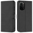 Xiaomi Poco F3 / Mi 11i Klapphülle in Schwarz mit Kartenfächern und Schutz