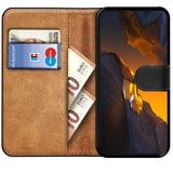 Xiaomi POCO F5 5G Klapphülle in Schwarz mit Kartenfächern und Schutz