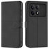 Xiaomi Poco F6 Pro Klapphülle in Schwarz mit Kartenfächern und Schutz