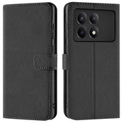 Xiaomi Poco F6 Pro Klapphülle in Schwarz mit Kartenfächern und Schutz