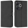 Xiaomi Poco F6 Klapphülle in Schwarz mit Kartenfächern und Schutz