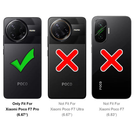 Xiaomi Poco F7 Pro Klapphülle in Schwarz mit Kartenfächern und Schutz