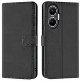 Xiaomi Poco F7 Klapphülle in Schwarz mit Kartenfächern und Schutz