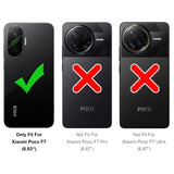 Xiaomi Poco F7 Klapphülle in Schwarz mit Kartenfächern und Schutz