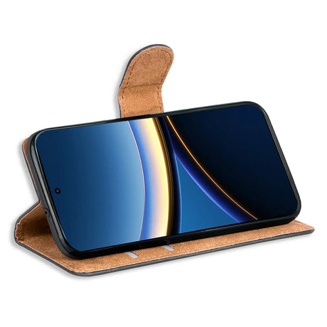 Xiaomi Poco F7 Ultra Klapphülle in Schwarz mit Kartenfächern und Schutz