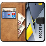 Xiaomi Poco F8 Pro Klapphülle in Schwarz mit Kartenfächern und Schutz