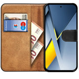 Xiaomi Poco F8 Ultra Klapphülle in Schwarz mit Kartenfächern und Schutz