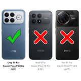 Xiaomi Poco F8 Ultra Klapphülle in Schwarz mit Kartenfächern und Schutz