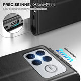 Xiaomi Poco F8 Ultra Klapphülle in Schwarz mit Kartenfächern und Schutz