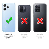 Xiaomi Redmi 12 Klapphülle in Schwarz mit Kartenfächern und Schutz