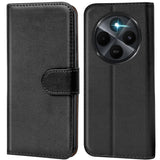 Xiaomi Redmi 14C Klapphülle in Schwarz mit Kartenfächern und Schutz