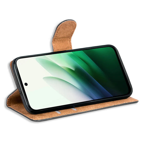 Xiaomi Redmi 15 4G/5G Klapphülle in Schwarz mit Kartenfächern und Schutz