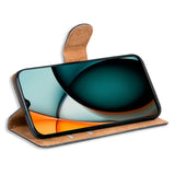 Xiaomi Redmi A3 Klapphülle in Schwarz mit Kartenfächern und Schutz