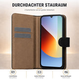 Xiaomi Redmi A7 Pro - Klapphülle mit Kartenfächern Schwarz