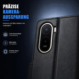 Xiaomi Redmi A7 Pro - Klapphülle mit Kartenfächern Schwarz