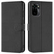 Xiaomi Redmi Note 10 / 10S Klapphülle in Schwarz mit Kartenfächern und Schutz