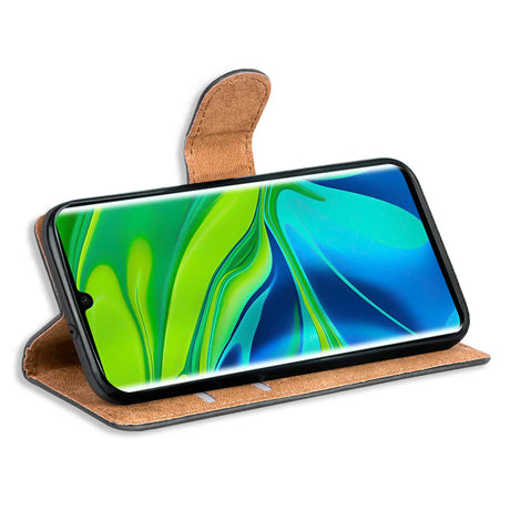 Xiaomi Redmi Note 8T Klapphülle in Schwarz mit Kartenfächern und Schutz