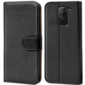 Xiaomi Redmi Note 9 Klapphülle in Schwarz mit Kartenfächern und Schutz