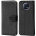 Xiaomi Redmi Note 9T Klapphülle in Schwarz mit Kartenfächern und Schutz