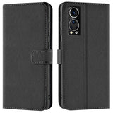 ZTE Axon 30 Klapphülle in Schwarz mit Kartenfächern und Schutz