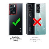 ZTE Axon 30 Ultra Klapphülle in Schwarz mit Kartenfächern und Schutz