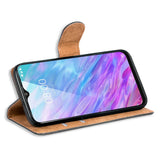 ZTE Blade 10 Smart Klapphülle in Schwarz mit Kartenfächern und Schutz