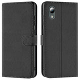 ZTE Blade A31 Lite Klapphülle in Schwarz mit Kartenfächern und Schutz