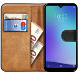 ZTE Blade A7 2020 Klapphülle in Schwarz mit Kartenfächern und Schutz