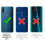 ZTE Blade 10 Klapphülle in Schwarz mit Kartenfächern und Schutz