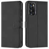 ZTE Blade V40 Klapphülle in Schwarz mit Kartenfächern und Schutz