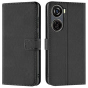 ZTE Blade V50 Design 5G Klapphülle in Schwarz mit Kartenfächern und Schutz