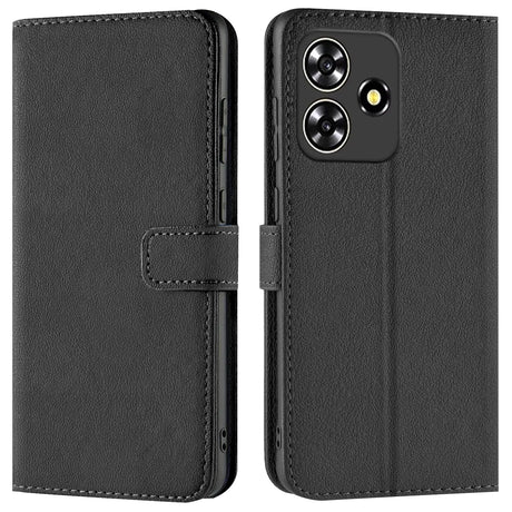 ZTE Blade V50s Klapphülle in Schwarz mit Kartenfächern und Schutz