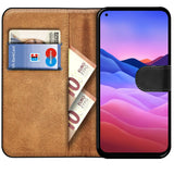 ZTE Blade V 2020 Klapphülle in Schwarz mit Kartenfächern und Schutz