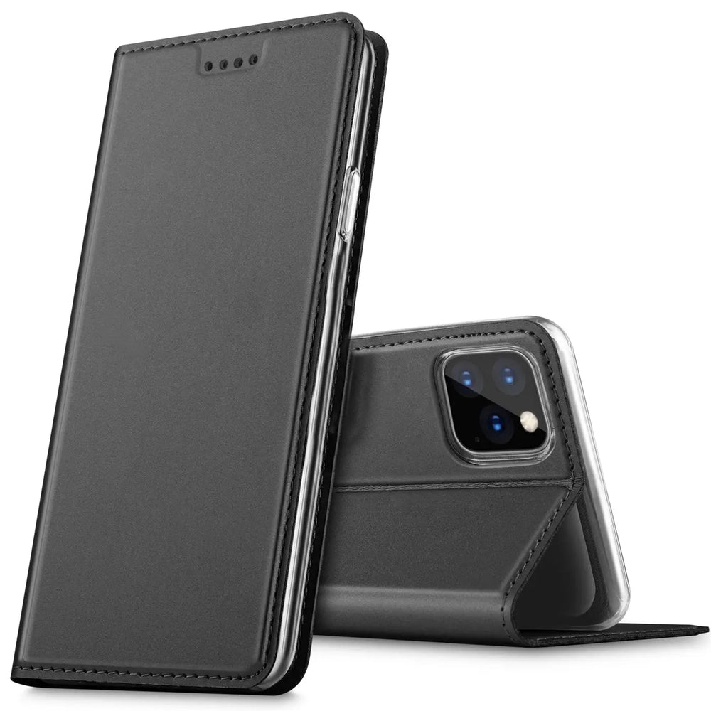 Magnetische Klapphülle für iPhone 11 Pro Max, schneller Zugriff