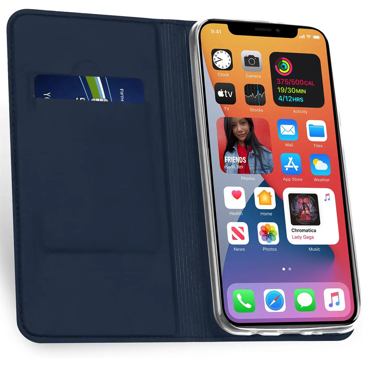 Magnetische Klapphülle für iPhone 12 Mini, schneller Zugriff