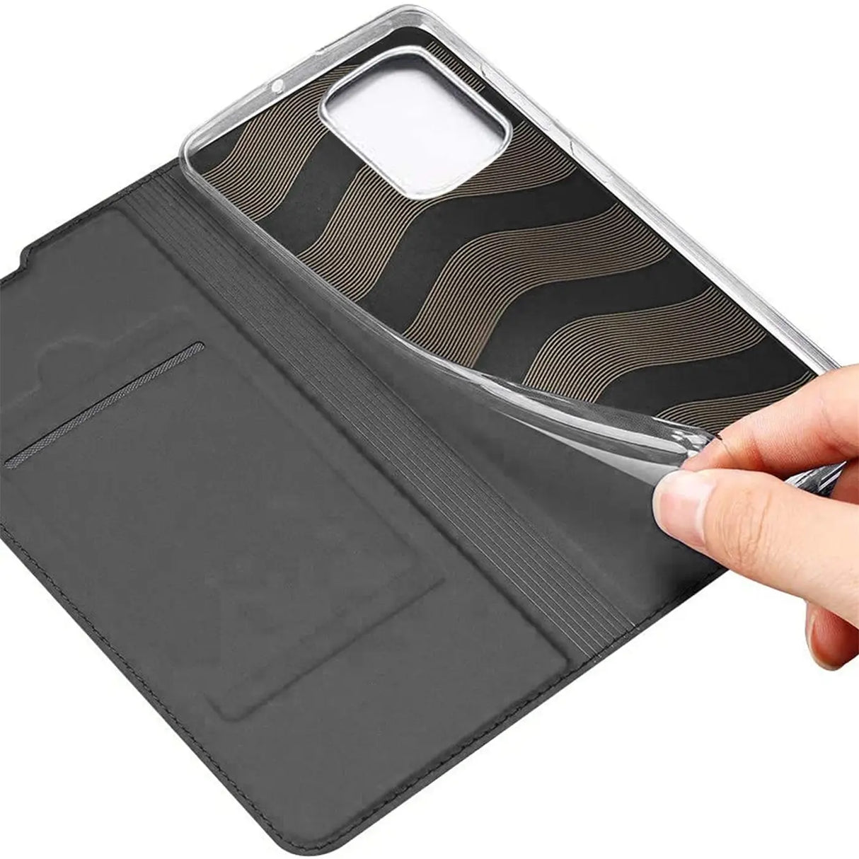 Magnetische Klapphülle für iPhone 12 Mini, schneller Zugriff