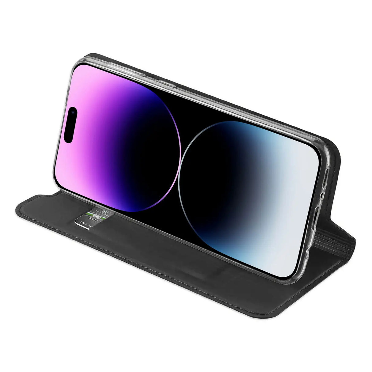 Magnetische Klapphülle für iPhone 15 Pro, schneller Zugriff