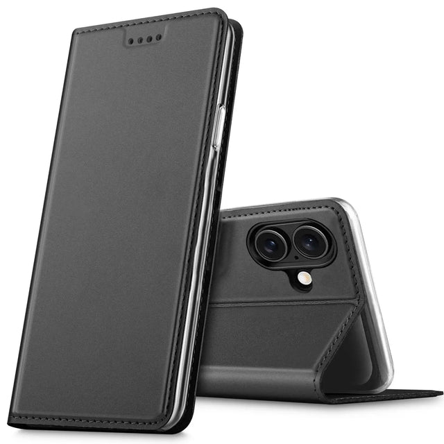 Magnetische Klapphülle für iPhone 16 Plus, schneller Zugriff